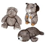 Plush Two-Tone Animals, Assorted